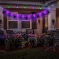 thumbnail image 4 of Marryso Halloween Spider Web String Lights with LED Spider Decorations - 1.5m Purple Light Garland for Indoor Outdoor Party Decor, Spooky Halloween Decoration Props, 4 of 6