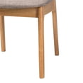 thumbnail image 6 of Baxton Studio Dannon Grey Fabric and Natural Oak Wood 5-Piece Dining Set, 6 of 10