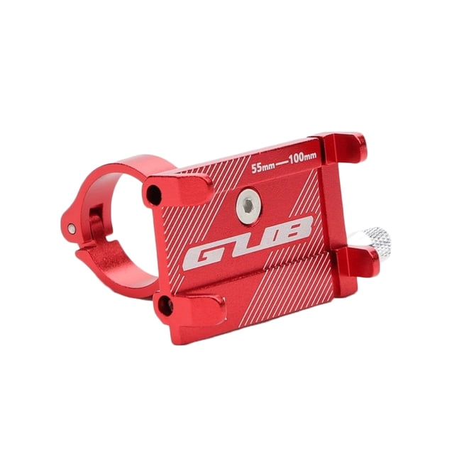 ziyahi Support de Téléphone en Alliage d'Aluminium Support de Guidon de Vélo Support Réglable Rouge 1Set