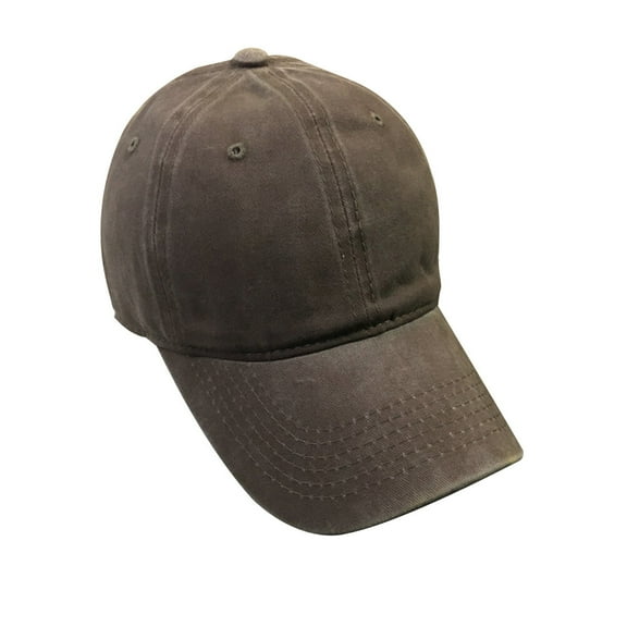 Masteelf Fashion Washed Coffee Cotton Adjustable Baseball Cap for Wearing Use Fits All Sizes