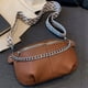 thumbnail image 4 of Cangurera Monedero Moda Cofre Bolsas Señoras PU Cuero Regalos para Amigos Marrón, 4 of 8