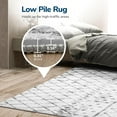 thumbnail image 4 of Reepow 6x9 Grey White Modern Machine Washable Neutral Geometric Super Soft Faux Wool Area Rugs for Living Dining Room Bedroom, 4 of 8