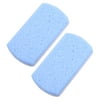 2 Pcs Foot Care Exfoliating Scrub Stone Double Sided Fine and Coarse Pumice Stone Blue White
