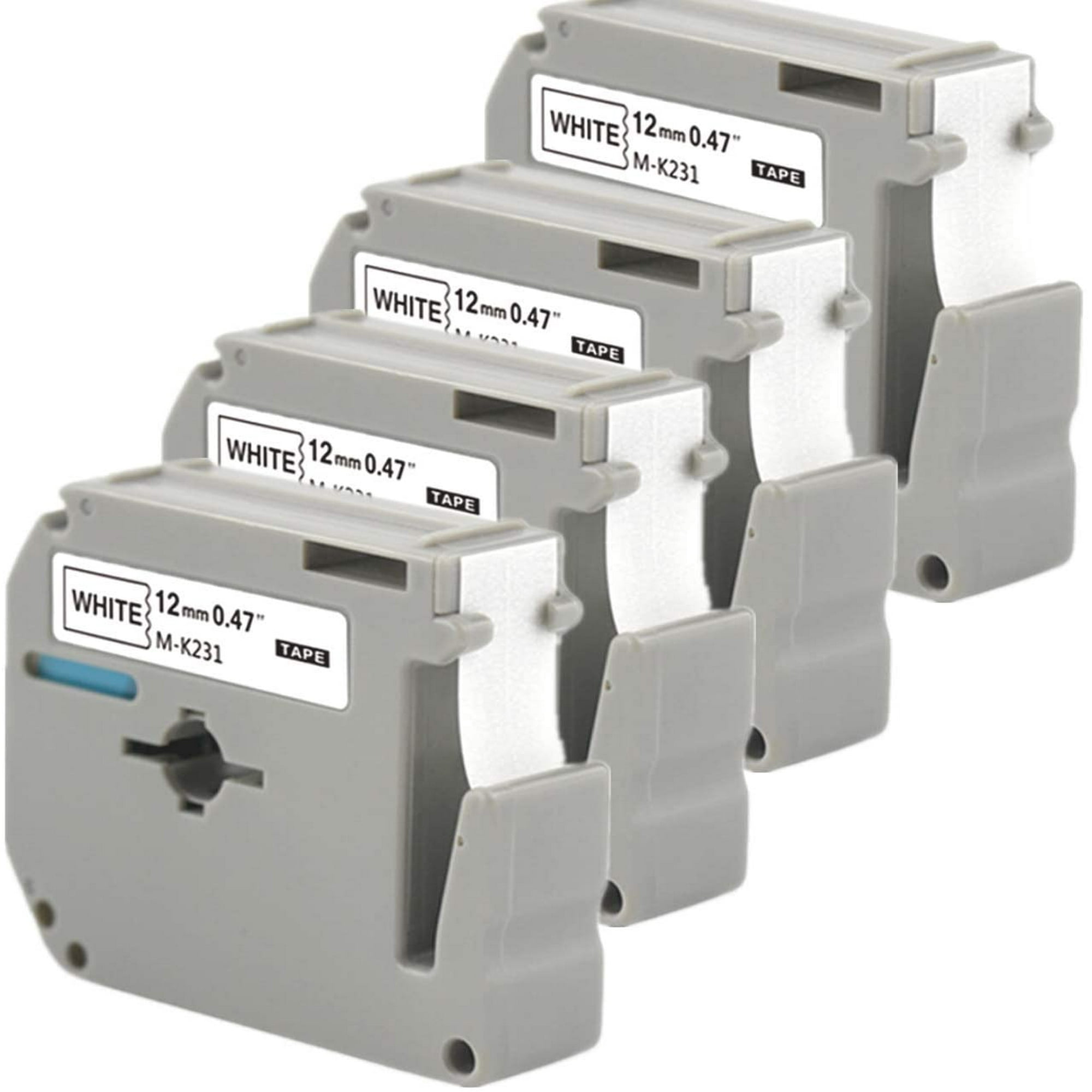 Ruban d'étiquettes Mk MK231 MK 231 MK-231 M231 12mm 0.47 noir sur blanc pour imp
