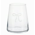 thumbnail image 1 of Holiday Time Bow Stemless Wine Glass 17oz, 1 of 5