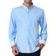 thumbnail image 2 of Lars Amadeus Camisas de vestir en contraste para hombre Camisa de negocios de algodón ajustada con botones Azul XL Unique Bargains Camisas, 2 of 6