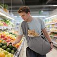 thumbnail image 3 of Large Pet Sling Carrier Up to 40 Lbs, Adjustable Padded Wide Shoulder Strap Thickened Pet Travel Bag, 3 of 4