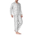 thumbnail image 2 of Sikiie Snake Mens Pajama Set, Soft Warm Long Sleeve Sleepwear, Cozy Button-Down Pjs for Men-X-Large, 2 of 7
