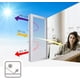 thumbnail image 5 of Window film, mirror film, tinting film, transparent on one side, reflecting privacy protection, UV filter (silver, 60 x 800 cm), 5 of 5