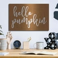 thumbnail image 6 of Luxe Metal Art 'Hello Pumpkin' by Lettered & Lined, Metal Wall Art, 16"x12", 6 of 9