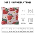 thumbnail image 5 of SHANXI Square Throw Pillow Covers Red with Decorative for Home Bedroom Sofa Fruit Pink Painting Pillowcases 20x20in, 5 of 5