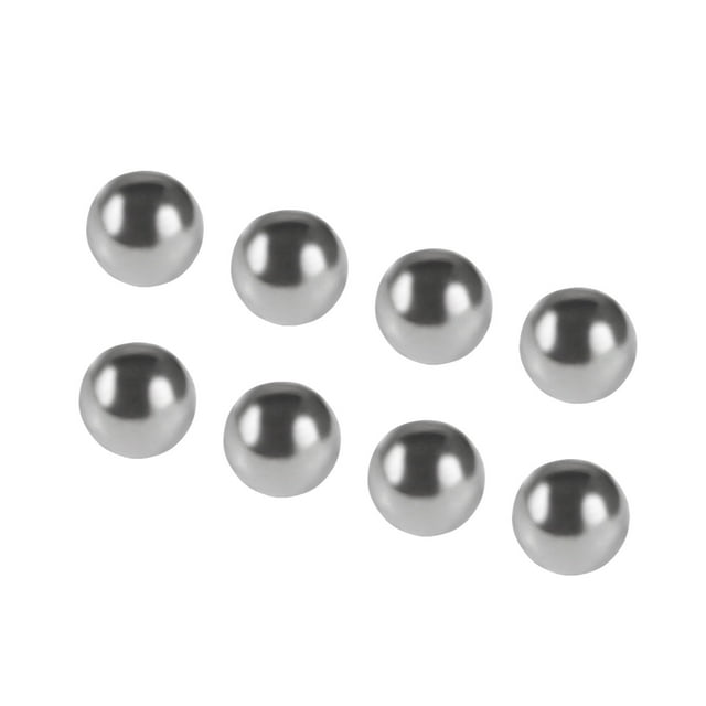 Unique Bargains 10Pcs 8mm Dia Acier Roulement à Billes Accessoires d'Outils Électriques Ton Argent