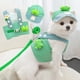 thumbnail image 1 of Conjunto de correa de arnés para mascotas para perros pequeños y medianos | Chaleco de malla transpirable, correa ajustable, diseño reflectante, verde, 3 piezas, S/M/L | Comodidad de verano al aire, 1 of 6