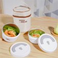 thumbnail image 2 of Lunch Box Portable Insulated Lunch Container Set Stackable Bento Stainless Steel Lunch Container insulation bag C, 2 of 6