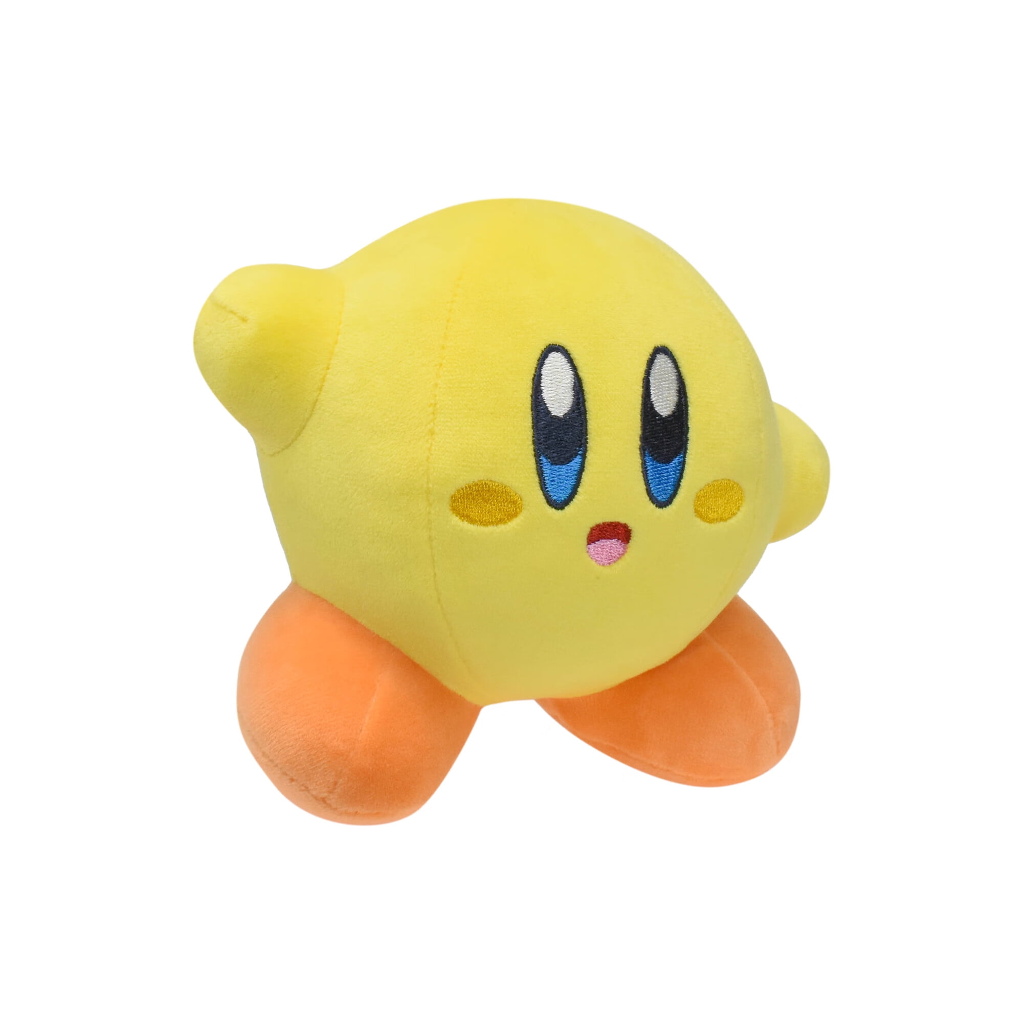 Senlix Kirby Plush Toy 6" Yellow Kirby Raising Hand Smile Stuffed