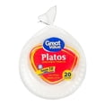 thumbnail image 1 of Platos desechables Great Value No.10 térmicos grandes 20 pzas, 1 of 1