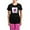 With Pink Pant, variant on CafePress - Pinkoverheadwords Women's Dark Pajamas - Women's Short Sleeve Print T-Shirt and Pants Dark Cotton Pajama Set