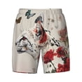 thumbnail image 4 of Lsque Mens Swim Trunks Floral Leopard Butterflies Pattern - Bathing Suit Compression Liner - Beach Swim Shorts Swimwear - (S-3XL) - Stretch Quick Dry -XX-Large, 4 of 9