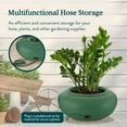 thumbnail image 4 of The HC Companies 21 Inch Garden Hose Pot, Green (2 Pack), 4 of 12