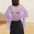 thumbnail image 2 of QASIEATN Womens Daily Wear Shawl Wraps Women's Shawl Lace Shawl Bride's Bridesmaid Evening Dress Cheongsam Shawl Dinner Hollowed Out Lace Shawl Fall Fashion Accessories, 2 of 4