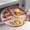 Pink, variant on 3 Compartment Round Divided Tray for Balanced Meal Prep, Reusable Tableware, Microwave & Dishwasher Safe, Home Kitchen
