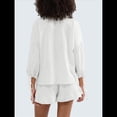 thumbnail image 4 of Conjunto de Dos Piezas para Mujer: Top de Larga con Lazo y Bóxer con Volantes Conjunto Informal A Juego L, 4 of 10