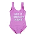 thumbnail image 1 of ITFABS Mother  Daughter Bikini, One-piece Bathing Suit, Letters Print Swimwear, 1 of 8
