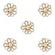 thumbnail image 2 of Guardurnaity Bufanda anillo elegante oro plata bufandas broche con diamantes de imitación galvanoplastia aleación envoltura abrazadera Heronsbill oro 5piezas, 2 of 6