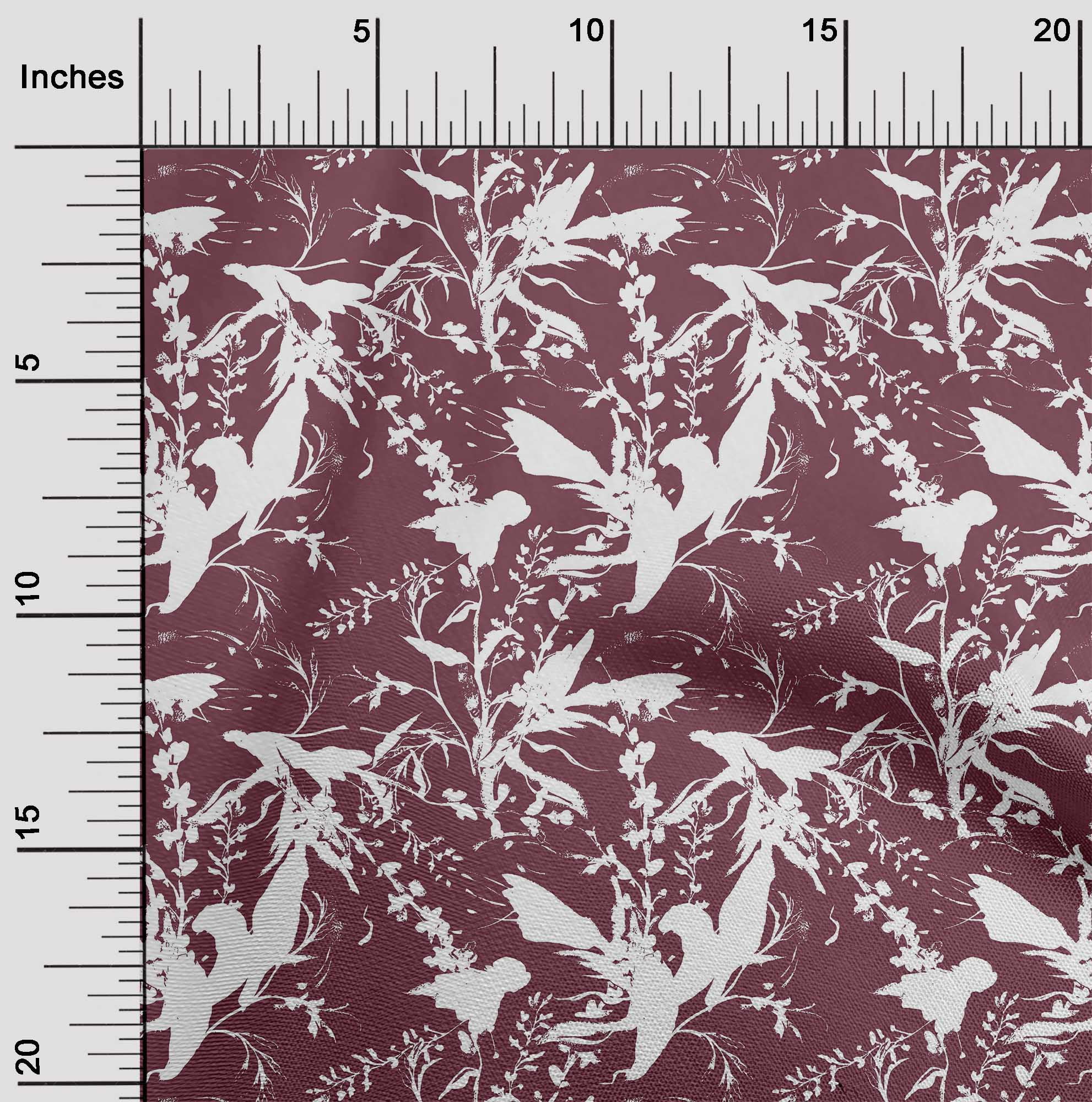 Grape Wine Printed Silk Fabric