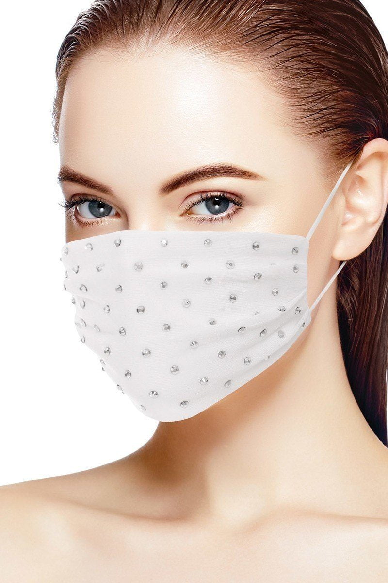 Lace Face Mask with Pearls Wedding Face Mask, Bridal Face Mask