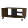 thumbnail image 2 of FM FURNITURE Lisboa Coffee Table Walnut (Brown) /Black Engineered Wood, 2 of 9