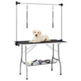 thumbnail image 1 of vidaXL Table de Toilettage pour Chien Réglable avec 2 Boucles et Panier, 1 of 5