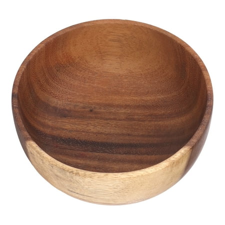 

FAGINEY Wood Bowl Wood Soup Bowls Thickening Fall Protection Wood Salad Bowls For Fruits Salads Decoration Wood Bowl For Salad