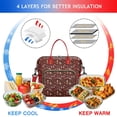 thumbnail image 4 of Red Christmas Santa Pattern Womens Lunch Box for Work,Insulated Large Lunch Bag for Tween and Teen,Loncheras Para Mujer,Leakproof Adult Lunch Bag for Work,Beach,Travel,Picnic,Camping, 4 of 7