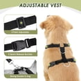 thumbnail image 4 of Arnés de cinturón de seguridad para perros SlowTon ajustable y transpirable negro M, 4 of 9