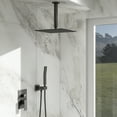 Logmey 12 inch Ceiling Mounted Shower System Rain Mixer Shower Combo ...