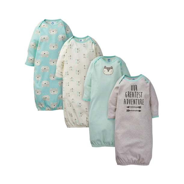 Gerber Baby Boy Lap Shoulder Gowns With Mitten Cuffs 4 Pack Walmart Com Gerber Baby Boy Lap Shoulder Gowns With Mitten Cuffs 4 Pack Walmart Com