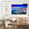 thumbnail image 5 of Elephant Stock Romantic Santorini Sunset Wall Art - Horizontal Canvas Wall Art - Living Room Wall Decor - Places Canvas - Blue And Orange Decor - 24" x 16", 5 of 8