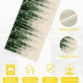 thumbnail image 3 of Misty Forest Landscape Christmas Tree Table Runner Dresser Scarves Seasonal Linen Tablerunner for Indoor Outdoor Kitchen Home Party Holiday Dining Table Decor 13 X 70 Inch, 3 of 7