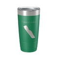 thumbnail image 1 of Crystal Lake Map Tumbler Travel Mug Insulated Laser Engraved Coffee Cup Vermont 20 oz Green, 1 of 1
