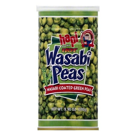 Hapi Hot Wasabi Peas, 9.9 OZ (Pack of 12)