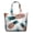 White-69, variant on Boho Chic Vintage Style Travel Bag, Large Capacity Tote with Secure Zipper Closure, Artistic Home Accents for Fitness