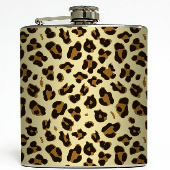Animal Print - Liquid Courage Flasks - 6 oz. Stainless Steel Flask