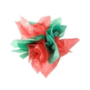 Red & Green Christmas Tissue Paper (Solid Colors) 30 Sheets Total