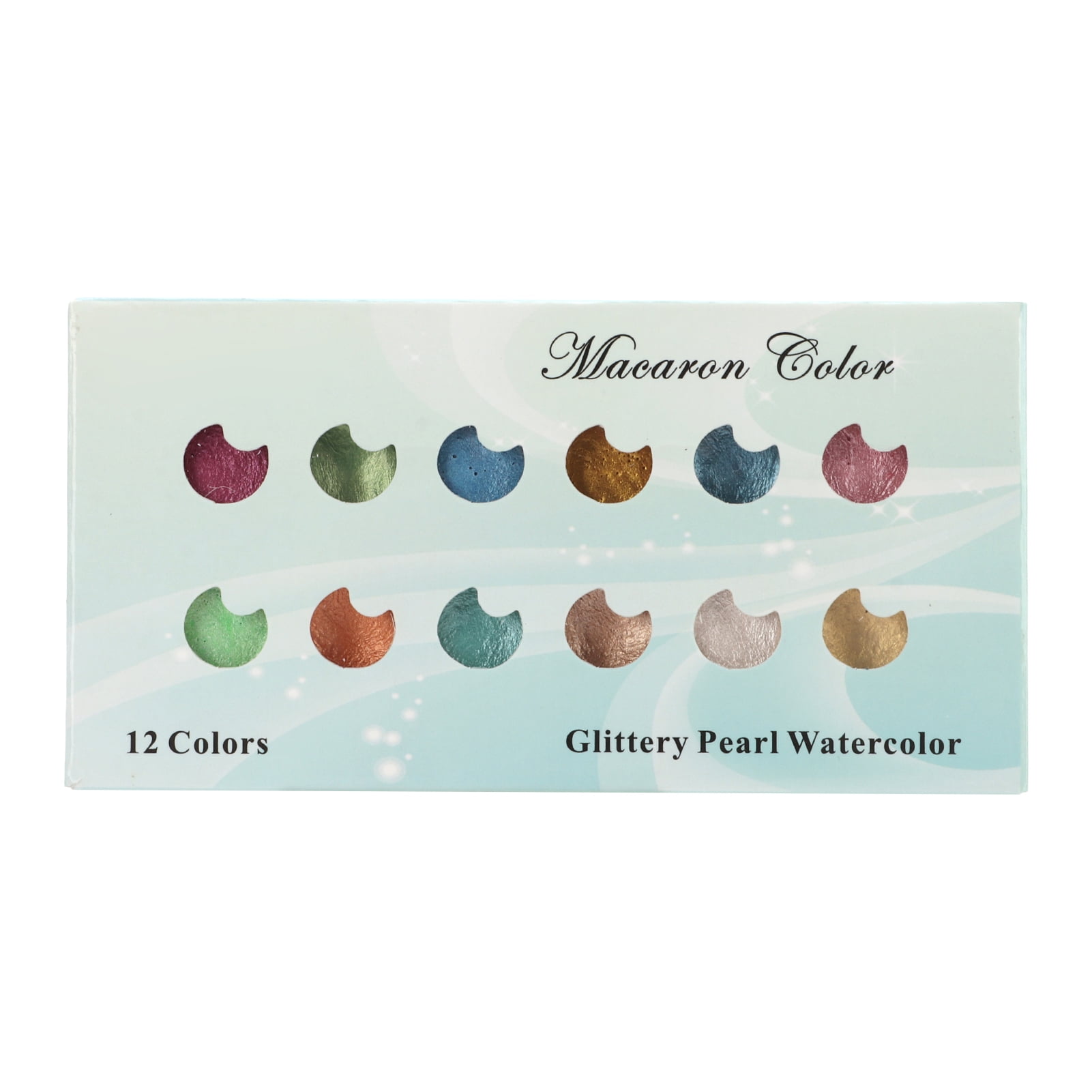 Water Color Paint, Dissolves In Water Glitter Watercolor Paint For