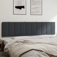 thumbnail image 1 of vidaXL Coussin de Tête de Lit Gris Foncé 193 cm Velours, 1 of 5