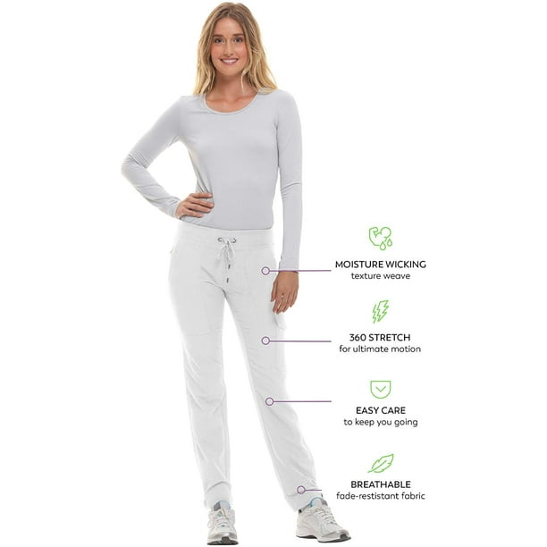 healing hands HH360 Womens Nikki Pant Seven Pocket Snap Hem Scrub