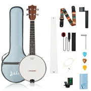 Mulucky 4 String Banjolele, Banjo Ukulele Concert Size 23 Inch - BU806