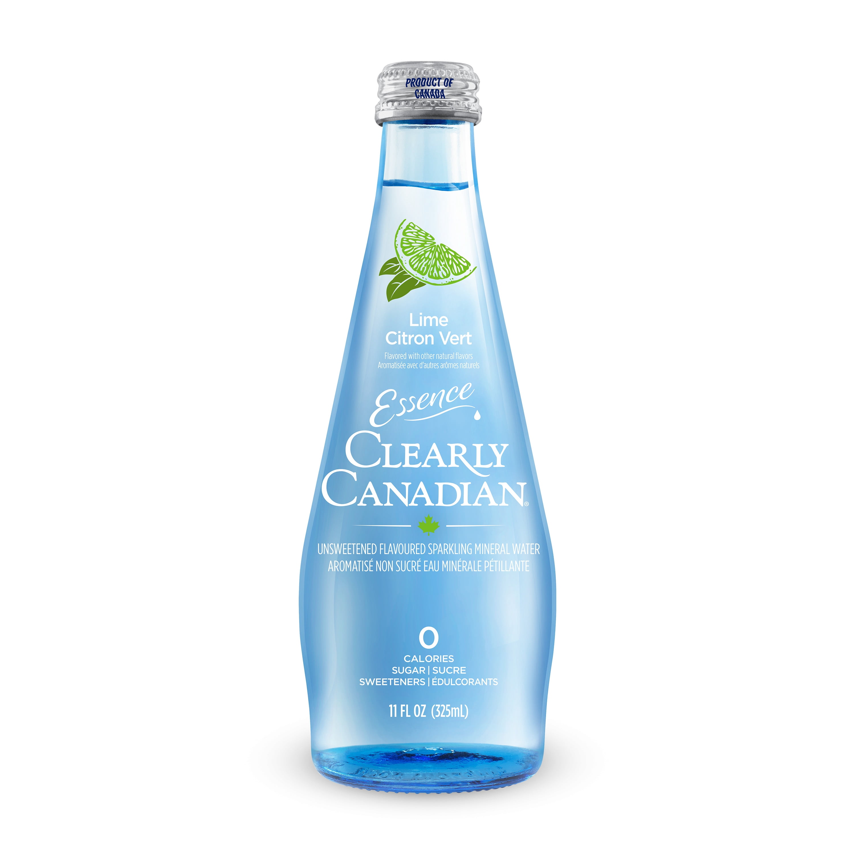 Clearly Canadian Sparkling Mineral Water Lime Essence with No Allergens