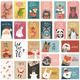 thumbnail image 3 of Juego de 24 tarjetas navideñas: tarjetas de felicitación navideñas con sobres y pegatinas a juego, 6 diseños variados, tarjetas navideñas al por mayor, perfectas para enviar cálidos deseos navideños, 3 of 5